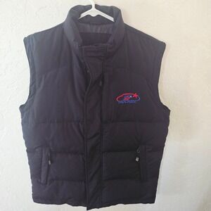 North End Mens USA Hockey Down Puffer Vest Quilted Full Zip Insulated Black S